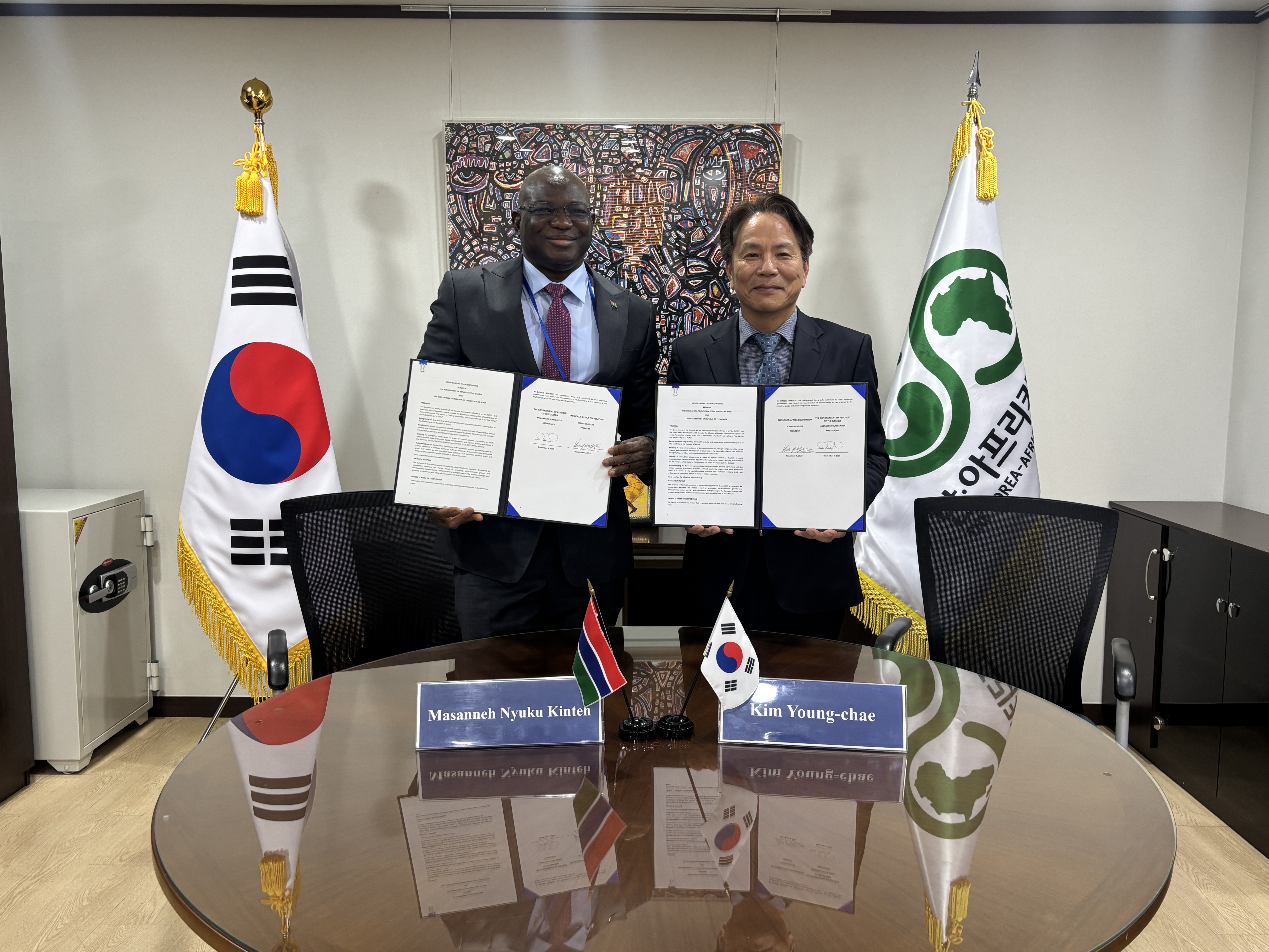 MOU avec le gouvernement de la Gambie